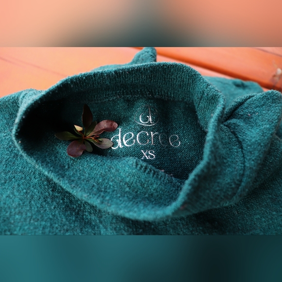 Decree Hunter Green Long Sleeve Knit Dress Size XS - Picture 3 of 3